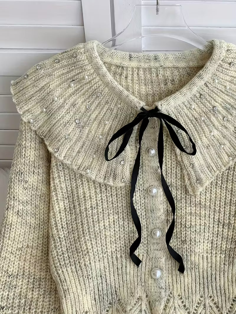 Cardigan perle
