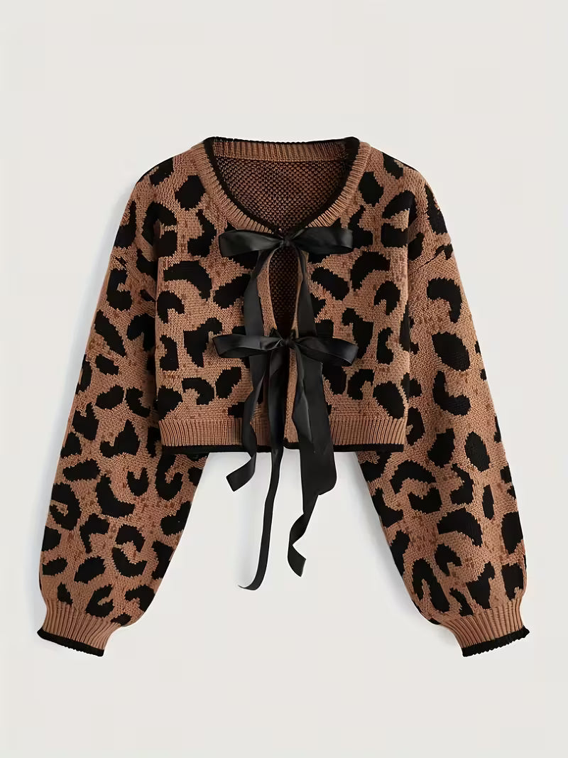 Cardigan maculato