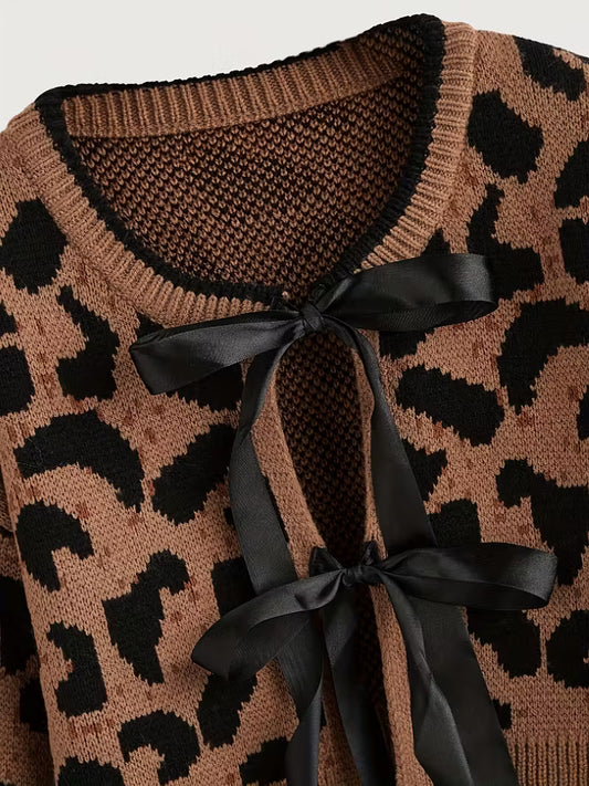 Cardigan maculato