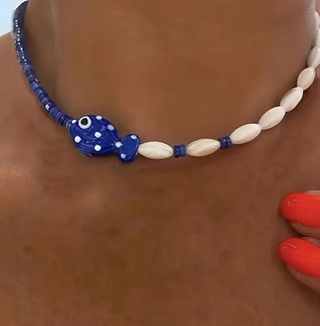 Collana Pesciolino e Perle
