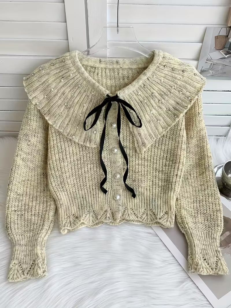Cardigan perle