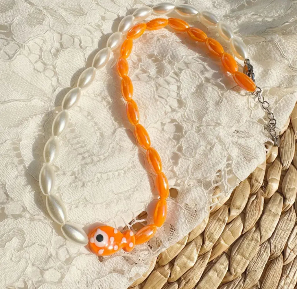 Collana Pesciolino e Perle