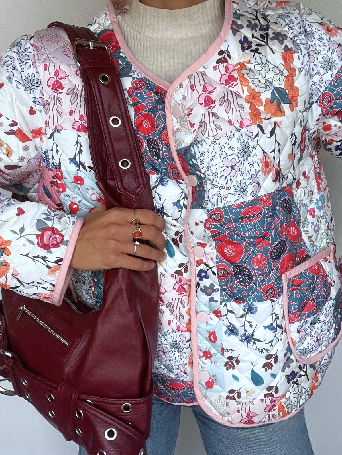 Giacca fantasia floreale