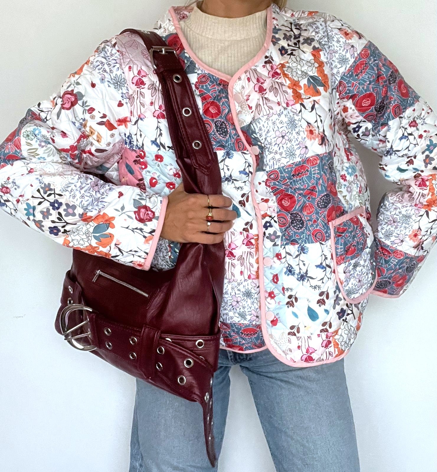 Giacca fantasia floreale